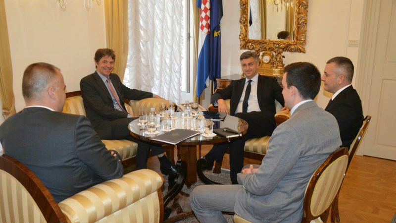 ​Predsjednik Vlade Andrej Plenković s pomoćnikom glavnog tajnika Sjevernoatlantskoga saveza